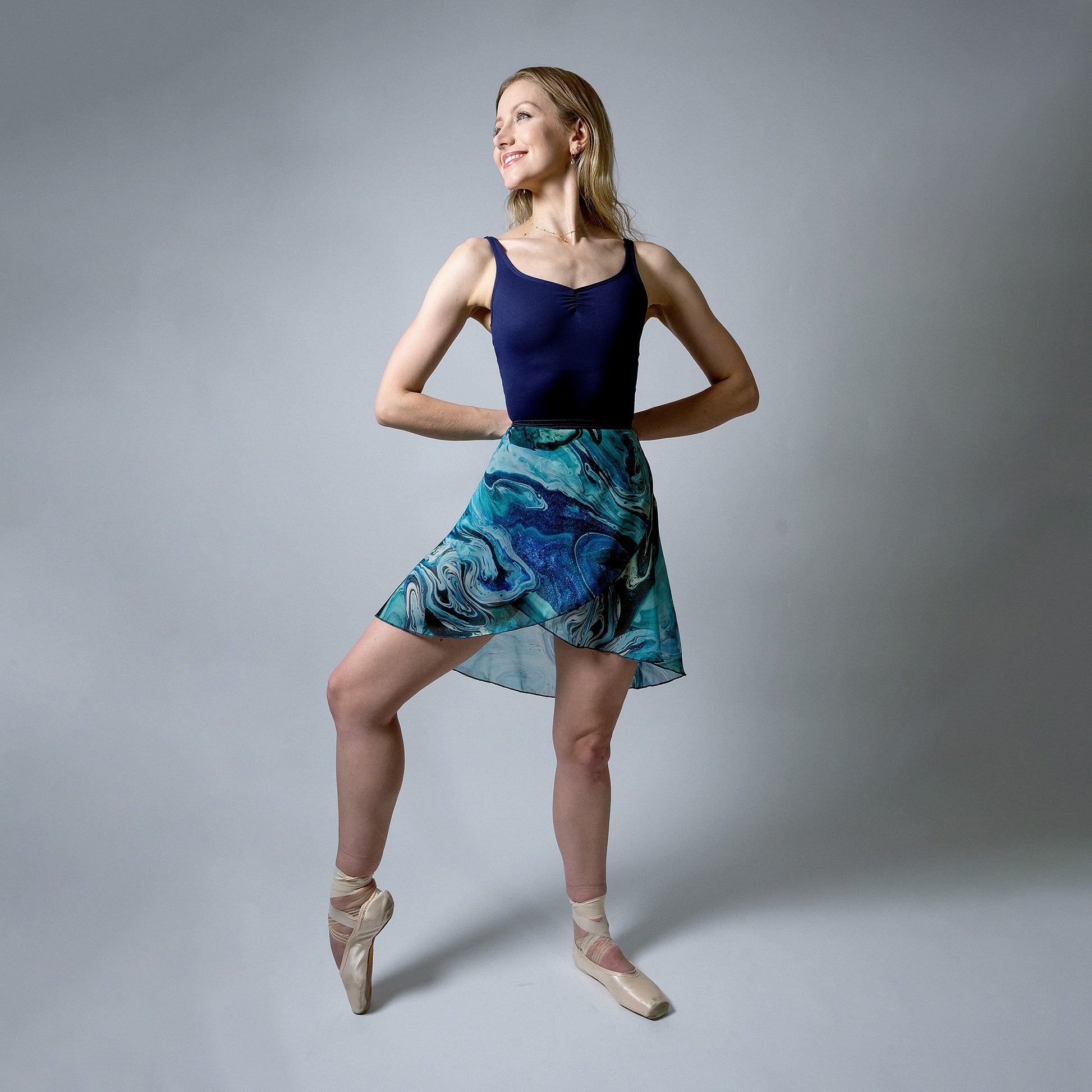 Blue Aurora Skirt | Ballet Dance Skirt | Alison Eager Dancewear